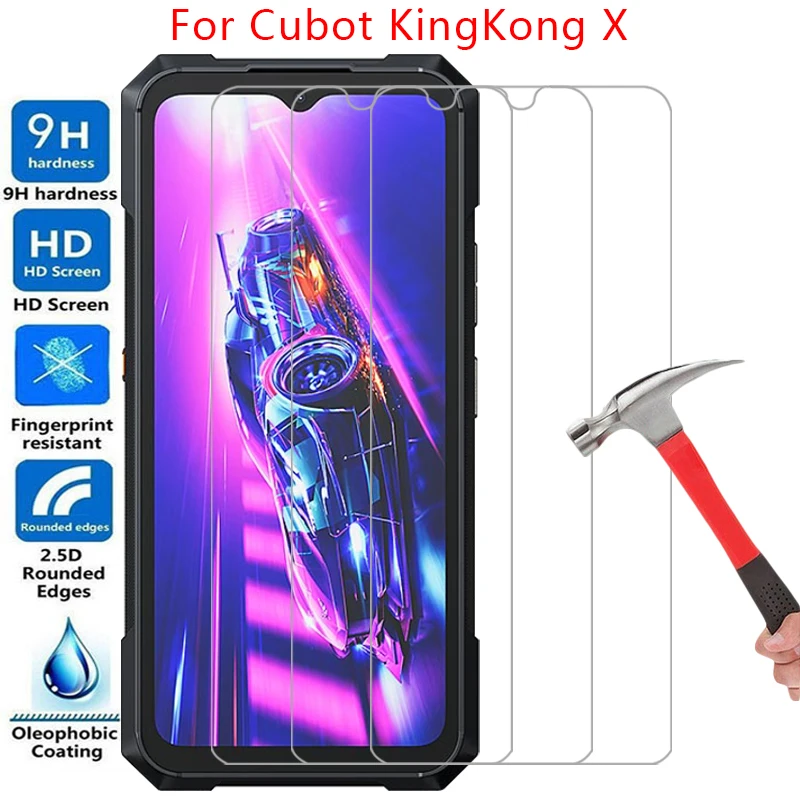 phone case for cubot kingkong x screen protector tempered glass on kingkongx back cover 360 protective king kong kongx xcase cas