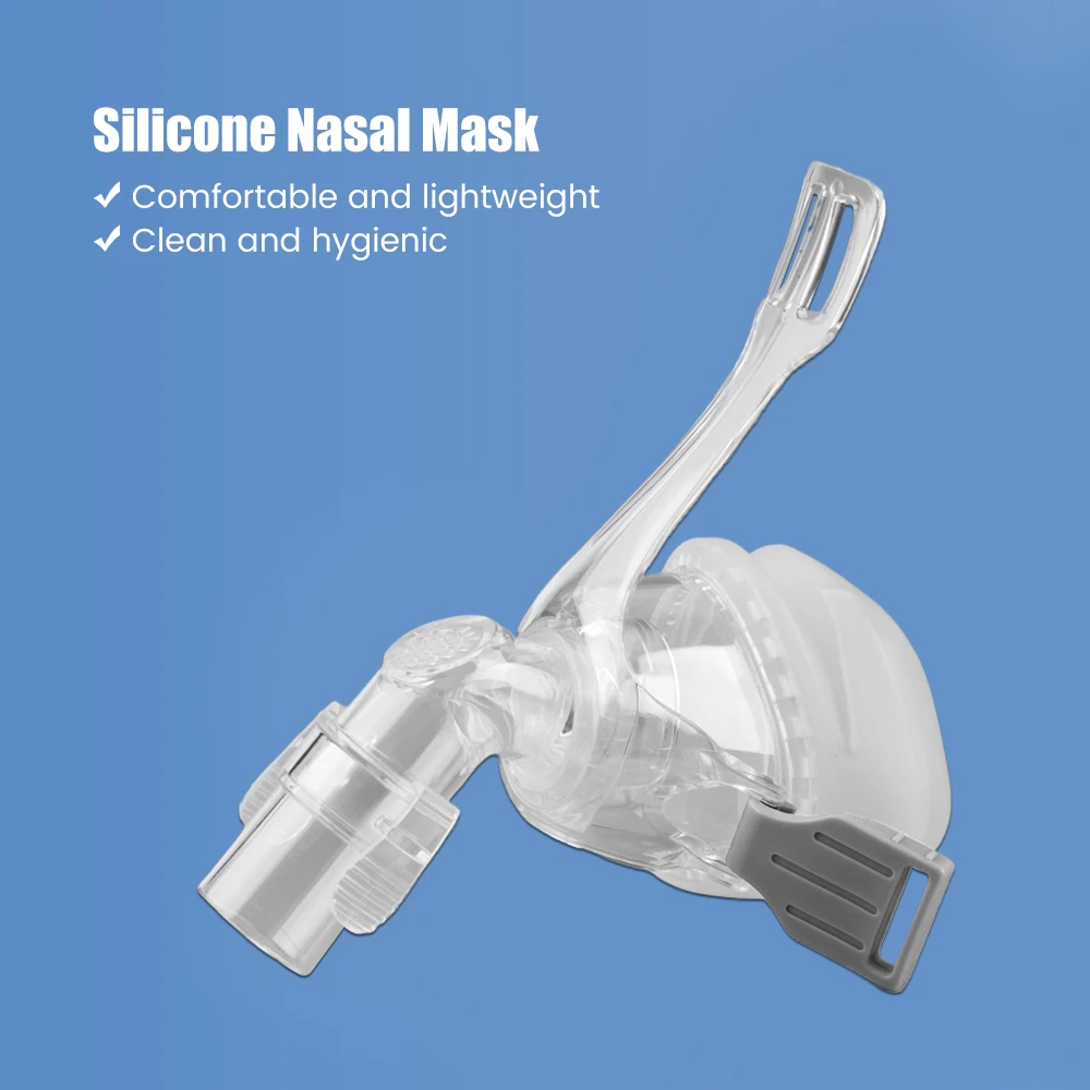 New Universal Full Face Sleep Mask CPAP Face Nose Masks with Silicone Sealing Reusable CPAP Supplies Suitable for Most Models