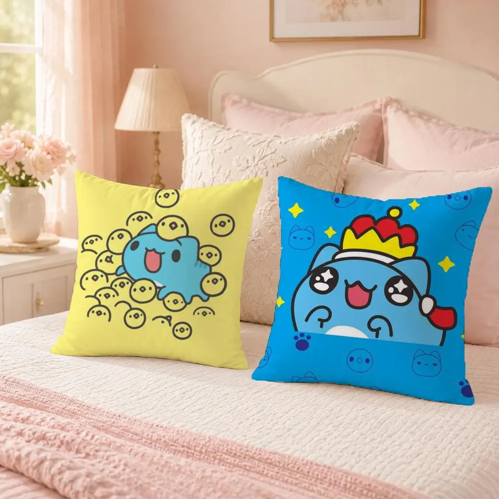 Cute Character B-Bugcat CapooS Cushion Cover Soft Skin Friendly Cloud Like Comfort Pillow Cover for Sofa Bed Seat