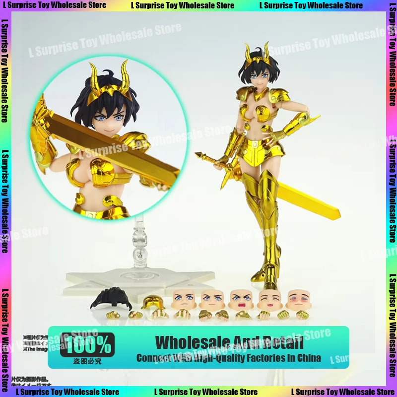 Great Toys/GT Saint Seiya Myth Cloth EX Capricorn Andrea Holy Contract Female Zodiac Knights Of Anime Action Figure Custom Gifts