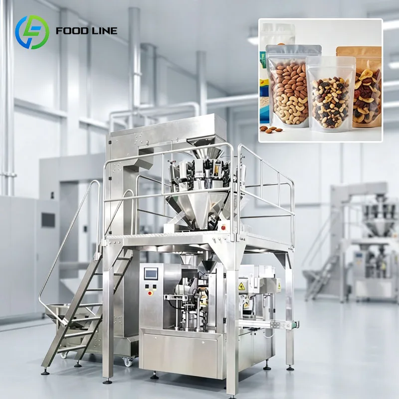 Automatic Vertical Packing Machine For Sauce Honey Milk Powder Spice Food Pouch Filling Sealing Customized
