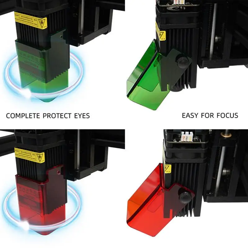 Pratici occhiali di sicurezza per lenti Laser copertura in acrilico occhiali protettivi scudo 33mm 40mm 48mm copertura per occhiali di sicurezza