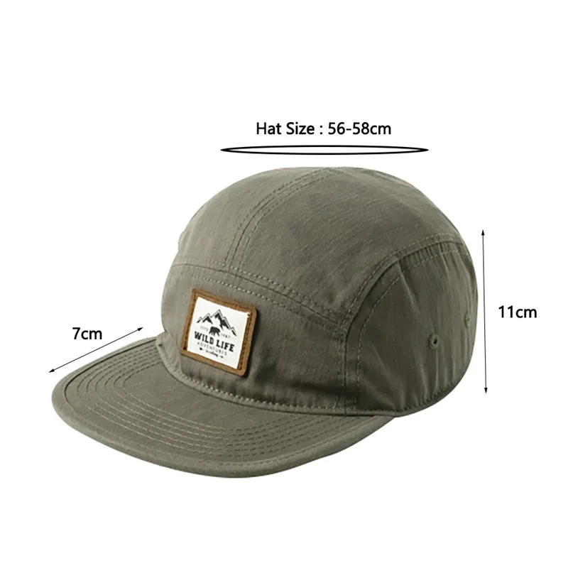 Casquette de baseball WILD LIFE Icon pour hommes et femmes, casquettes à visière à bord court, chapeau de camping souple rétro assressenti, style