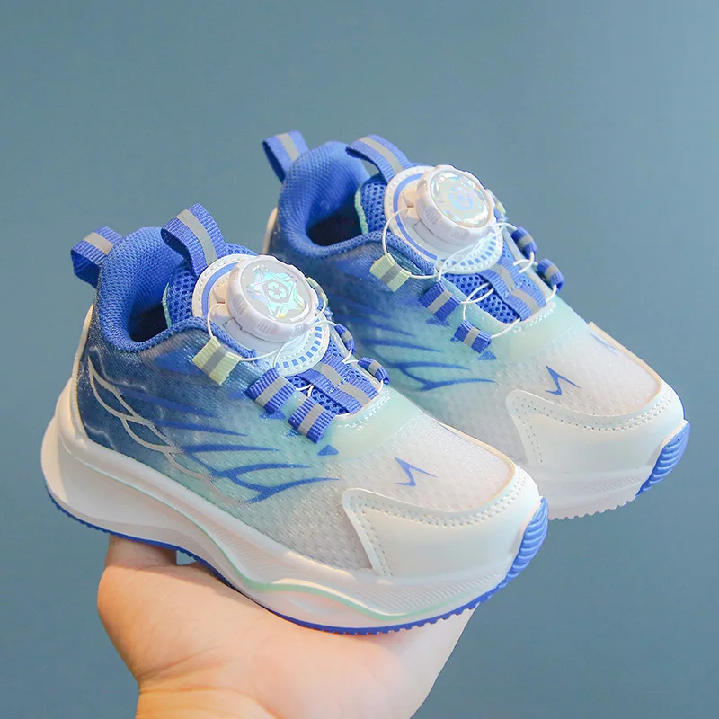 Kids Spring Autumn Non-slip Soft-soled Sports Shoes Slip-on Breathable Running Shoes Boys Girls Children Soft-soled Casual Shoes