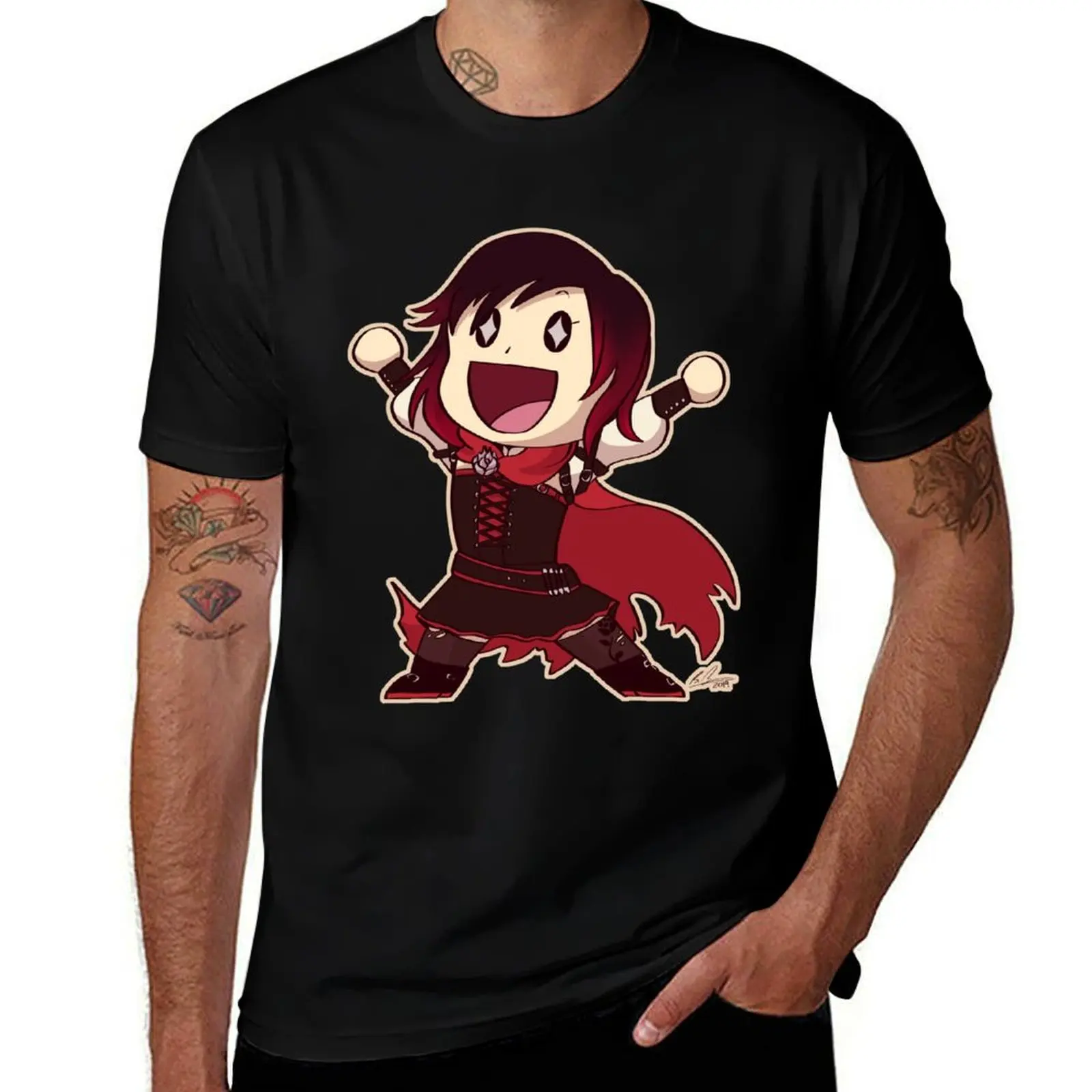 Ruby Chibi T-Shirt Festival Casual Short Sleeve T-Shirt