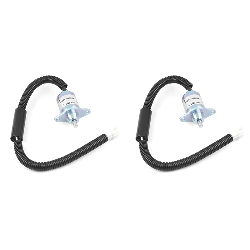 

2X KM2V80-11700A 12V Fuel Shut Off Solenoid Valve For Diesels Engine Generator Oil Stop Solenoid Valve