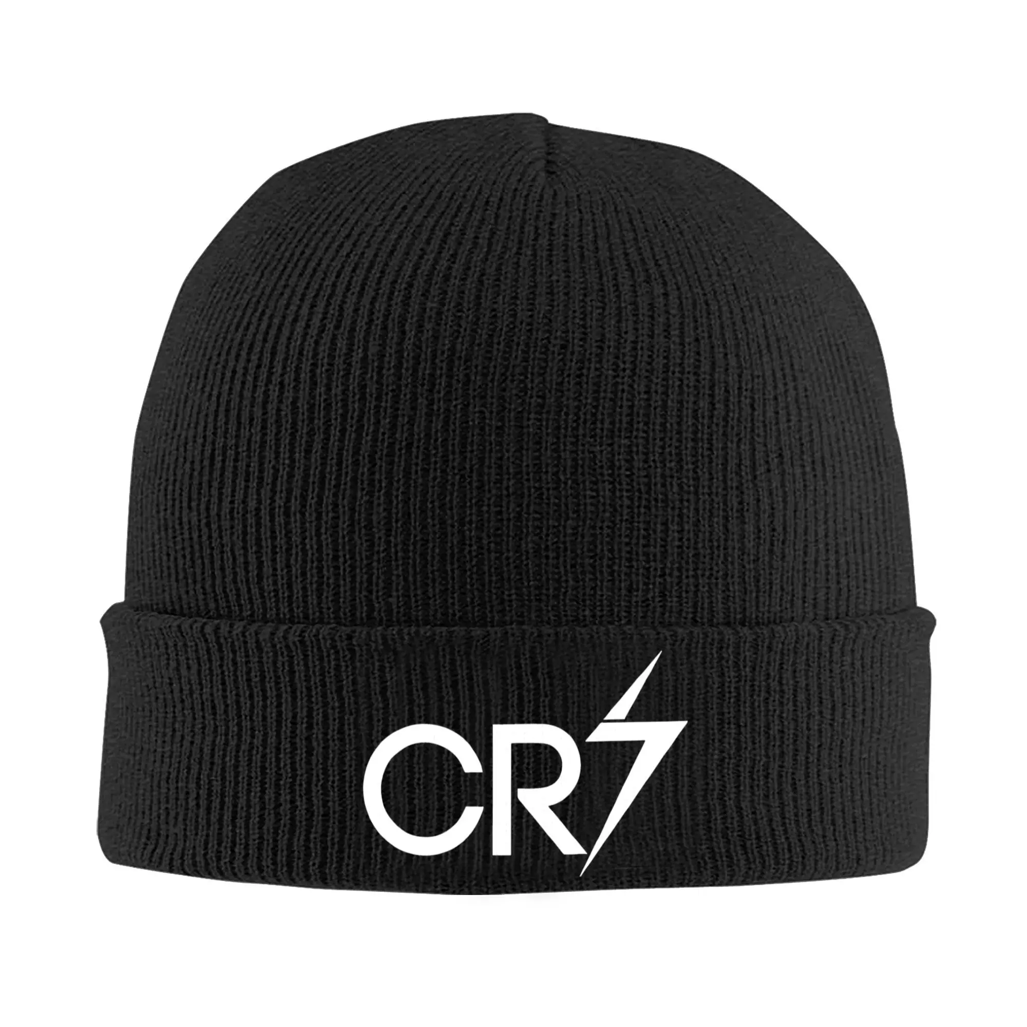 Best Seller CR7 Logo Merchandise Hats Autumn Winter Beanie Warm  Cap Unisex Acrylic Bonnet