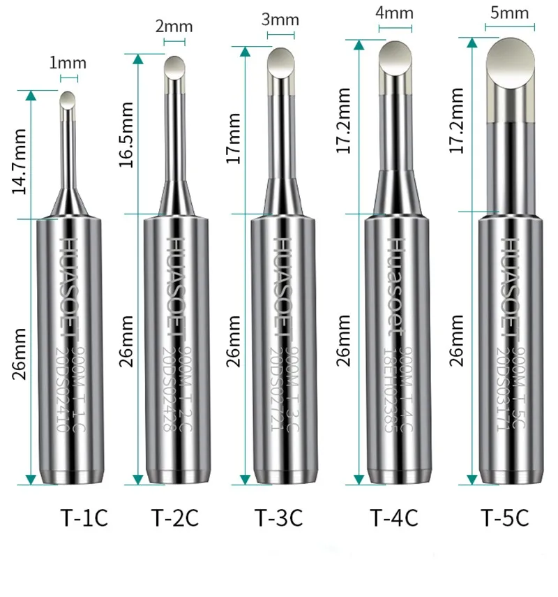 

10PCS Lead-free Soldering Iron Tip 900M Serise Sting Welding Tools 900M-T-K 900M-T-I 900M-T-IS For 936 Soldering Station