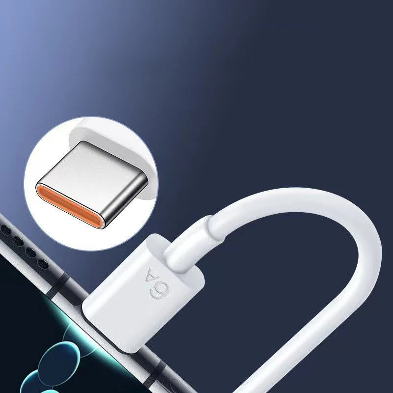 كابل 6A 66W Huawei USB C إلى النوع C لهاتف Huawei Pura 70 Pro P60 P50 Pro Mate 40 50 60 70 Pro + خط سلك بيانات Pd فائق السرعة #5