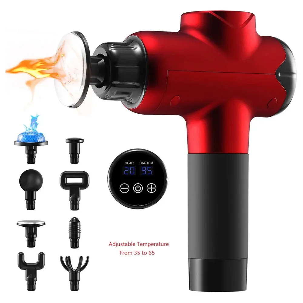 20-Speed Adjustable Aluminum Alloy Mini Massage for Comprehensive Body Fitness Hand & Foot Vibration for Waist & Arm
