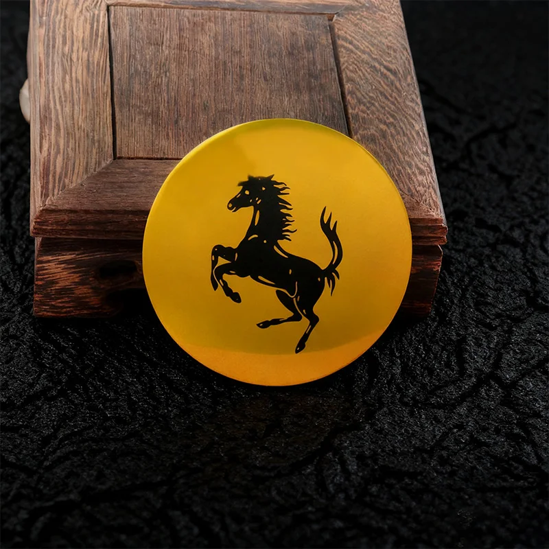 

4Pc 56mm/60mm/65mm Ferrari Donkey Badge Emblem Car Wheel Hub Center Caps Rim Cover Stickers For Ferrari Horse Donkey Accessories