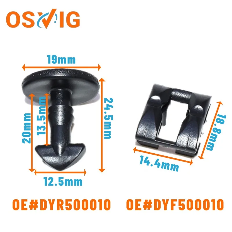 

10PCS OE#DYR500010 DYF500010 Bumper Skid Plate Retainer Clips for Land Rover LR2, LR3, LR4 and Sport Models