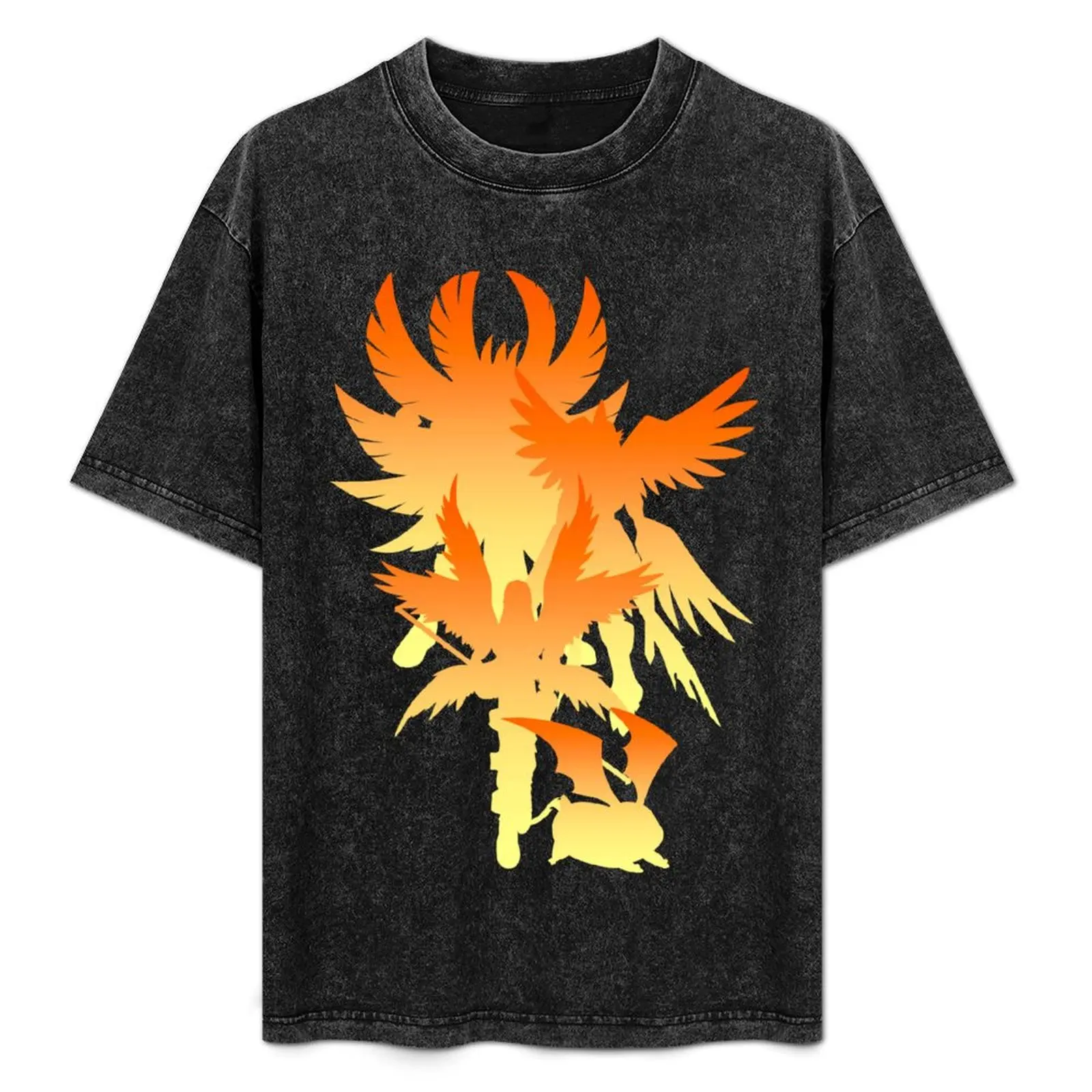 

Patamon Digimon Evolution Silhouette T-Shirt Aesthetic clothing cute tops Blouse Short sleeve tee men