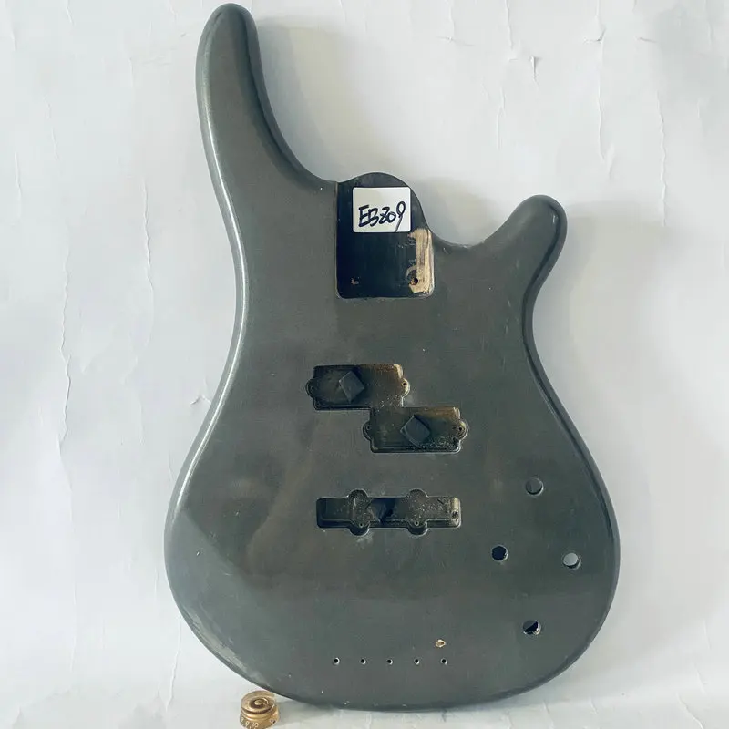 

EB809 Metallic Paintting Unfinished Electric Bass Body PJB Pickups Active Model for Replace and DIY with Damages