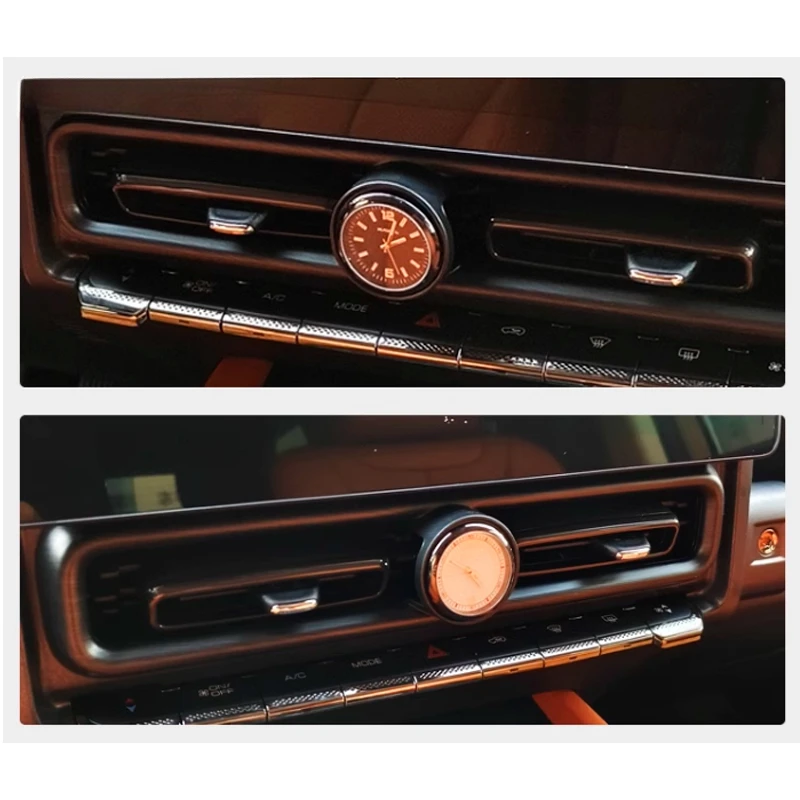 ل Haval H9 2025 2024 ساعة سيارة التحكم المركزي تكييف الهواء غطاء المخرج ساعة كوارتز اكسسوارات الديكور الداخلي #3
