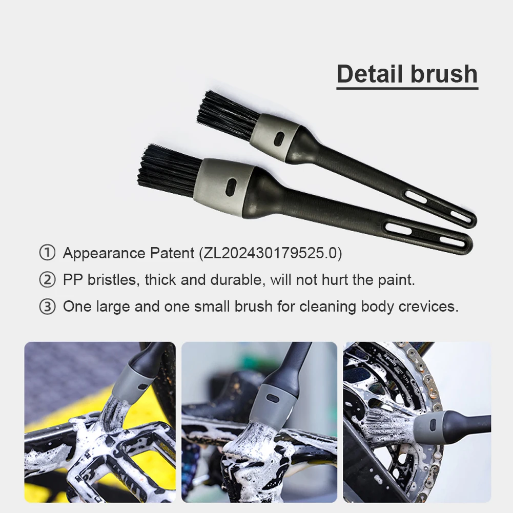 

Bicycle Bike Cleaning Tools Set Bike Clean Brush Kit Bicycle Cleaning Brush Tool for Mountain Road City BMX and Folding Bike
