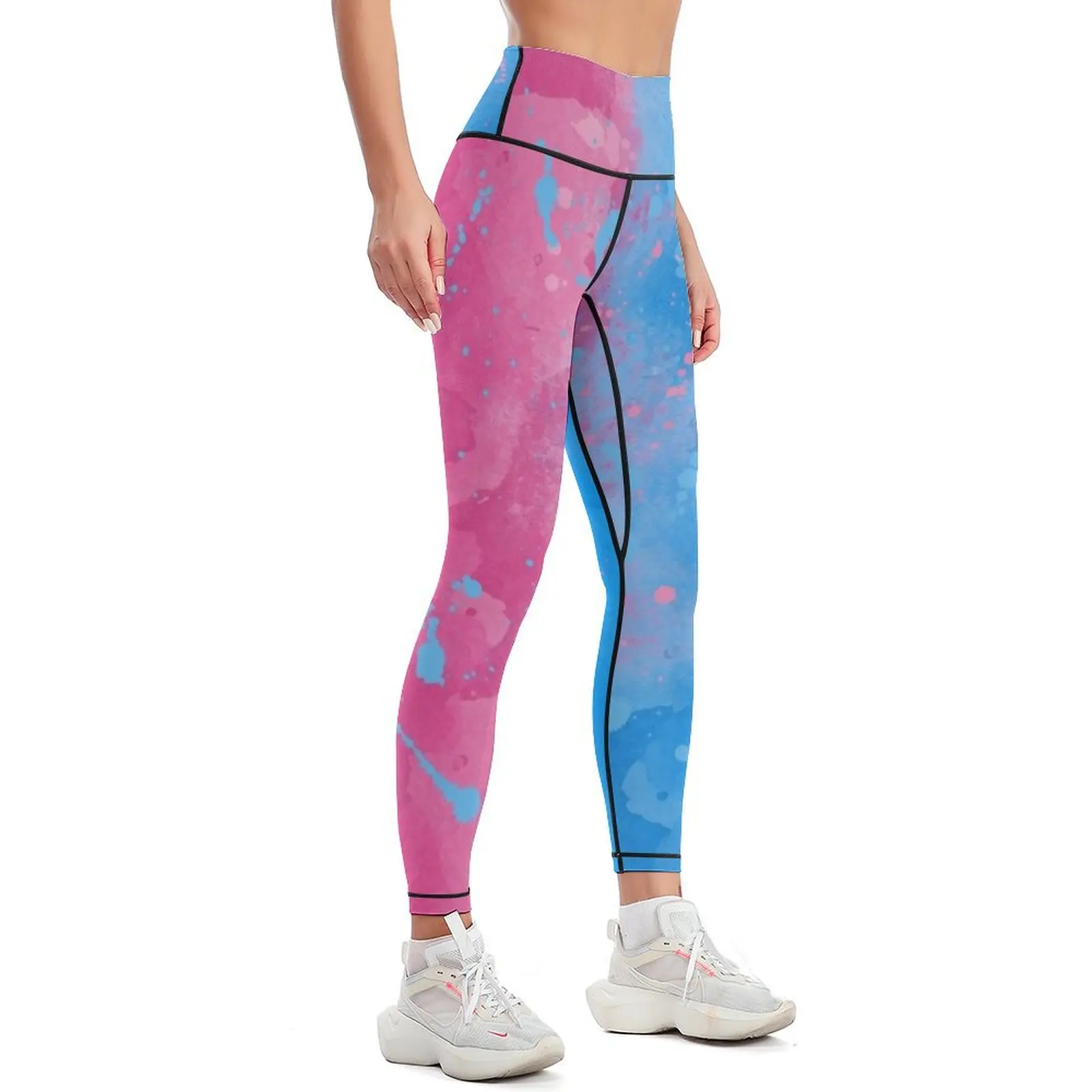 Pink or Blue Sleeping Beauty Leggings trousers legging gym Womens Leggings