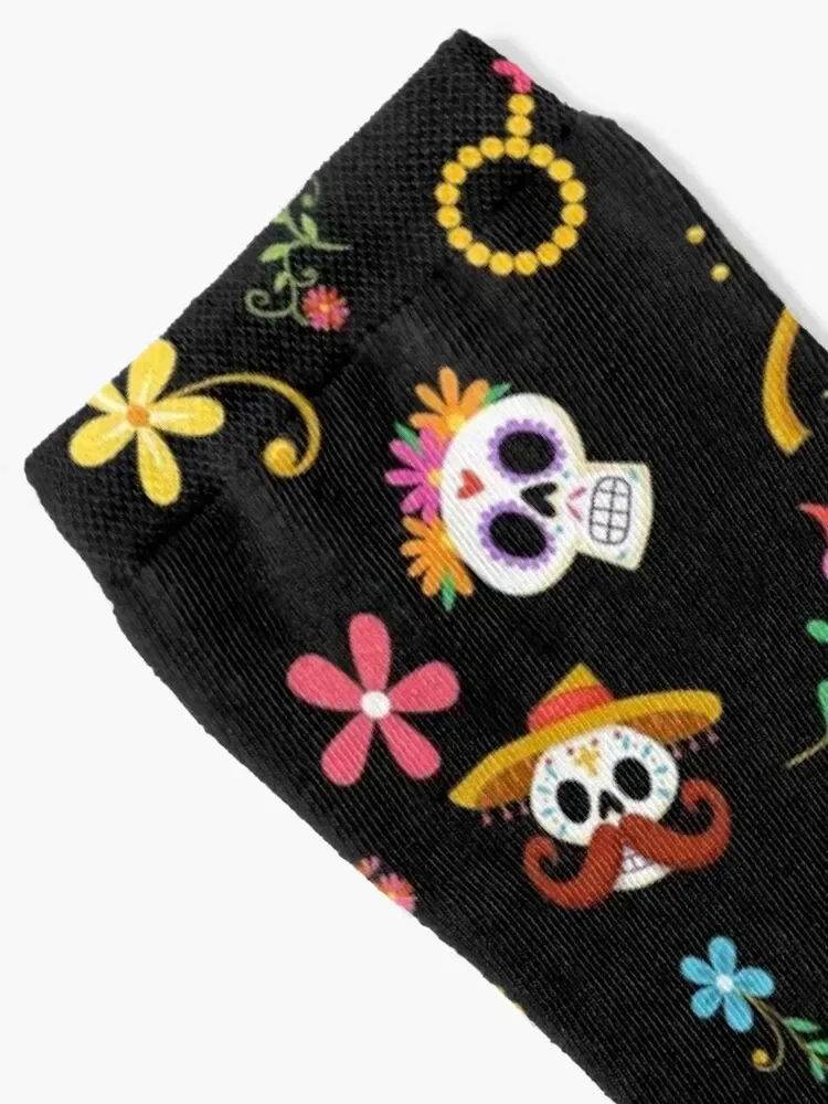جوارب Dia De Los Muertos الأصلية هدية عيد الميلاد مجموعة رأس السنة الجديدة جوارب بناتي مصممة للرجال #2