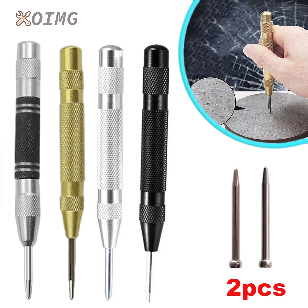 

Centre Punch General Automatic Punch Woodworking Tools Metal Drill Bit Set Adjustable Spring Loaded Automatic Punch Hand Tools