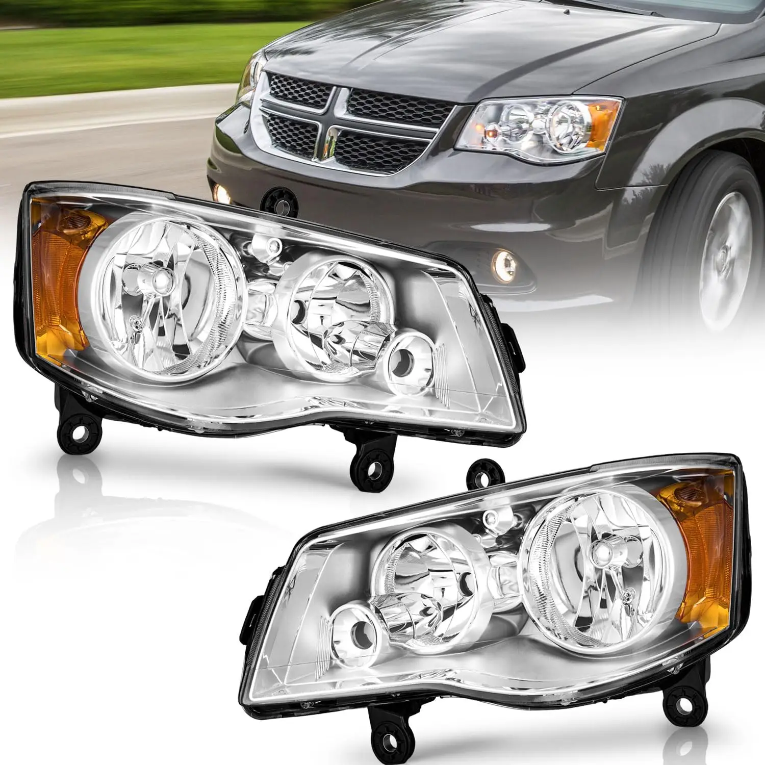 

Для Dodge Grand Caravan 2011-2020 гг., сменный хромированный корпус Chrysler Town Country 2008-2016 гг.