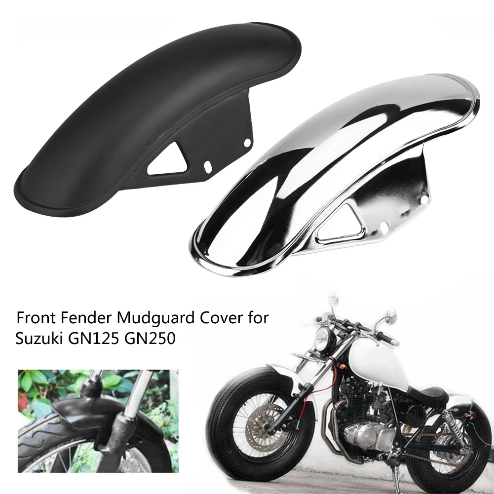 Mud Flap Guard Front Fender Fairing Cover Motorcycle Front Fender Mud Flap Guard Fairing Mudguard Cover for Suzuki GN125 GN250