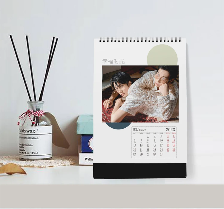 Thailand Stars Drama VP Pete biblebuild BBBuild Calendar Desk Planner Decor Desk Standing Calendar Desk Ornament