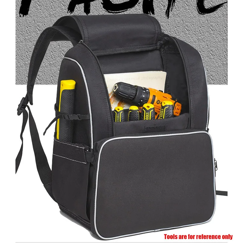 Backpack for Electrician Tools Waterproof Multifunctional Tools Pocket Canvas Wood Working Electrician Maintenance Special Bag