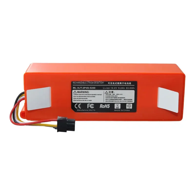 14.4V for Xiaomi Roborock sweeping robots 1S S5 S5 Max S6 Pure S7 S50 T60 battery 14.4V 5200mAh