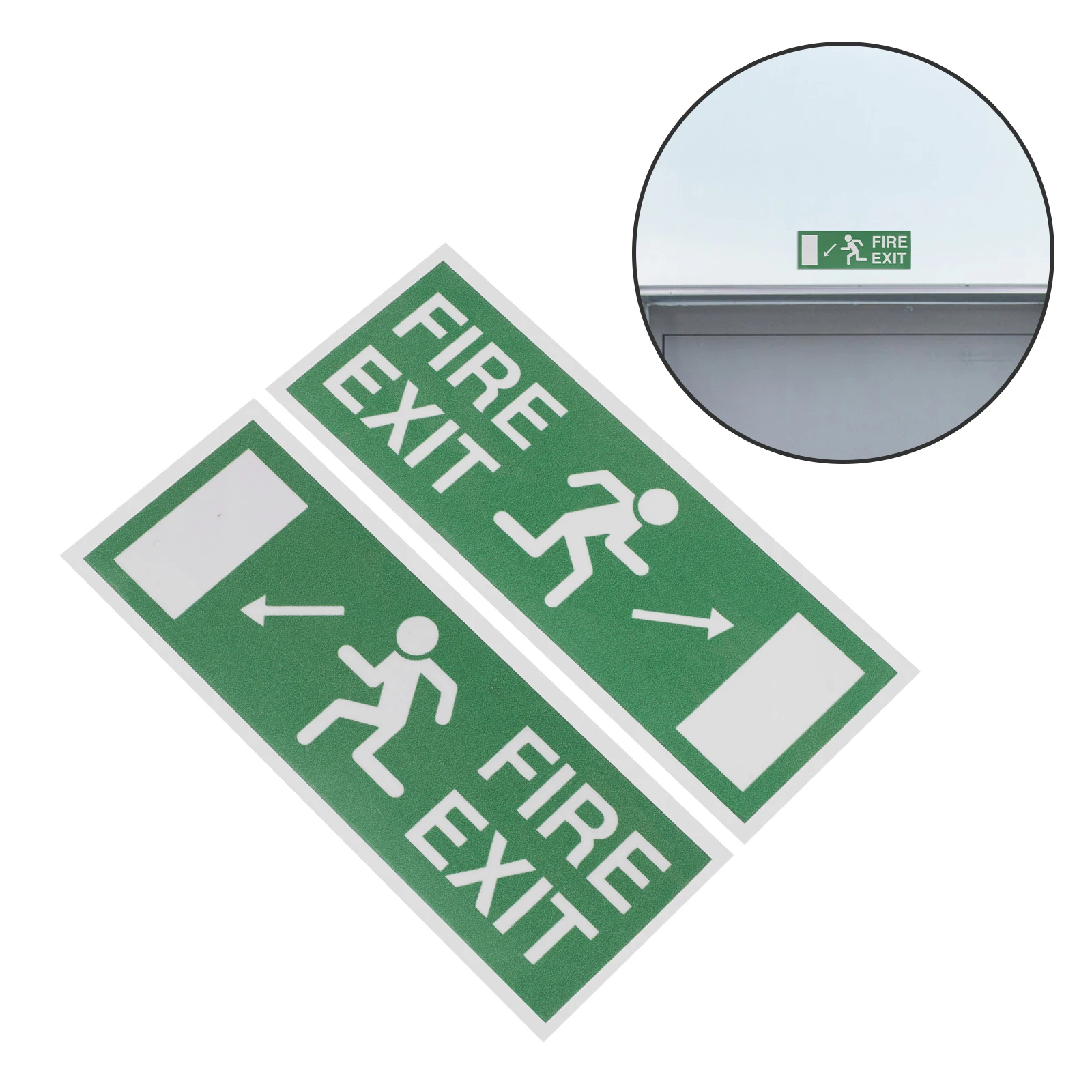 Waarschuwingsbord Sticker Exit Light Lights Emergency for Business Stickers Lift Safety Signs