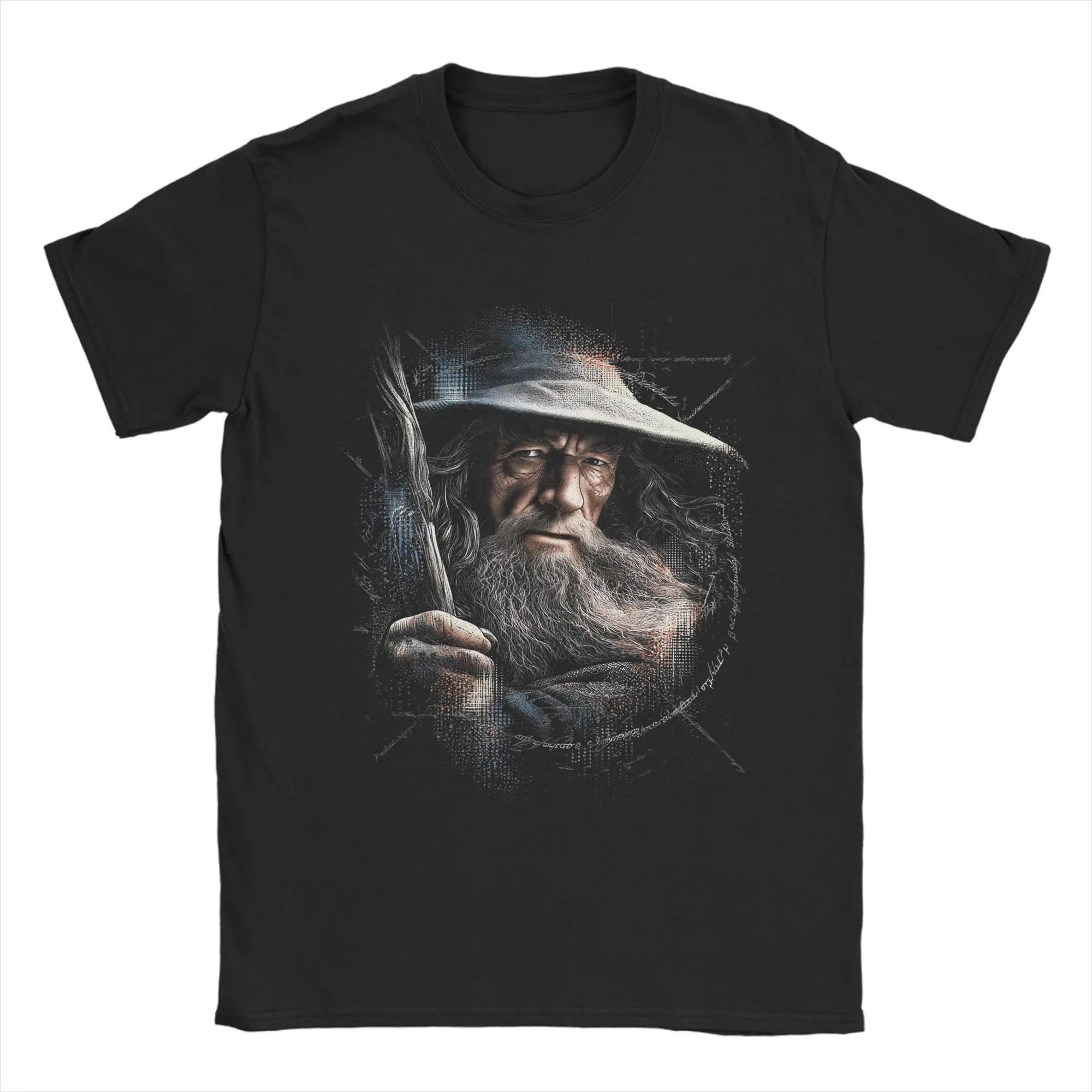 Camisetas L-Lords Of The R-Rings Gandalfs para hombre, divertidas camisetas 100% de algodón, camisetas de manga corta con cuello redondo, ropa 4XL 5XL