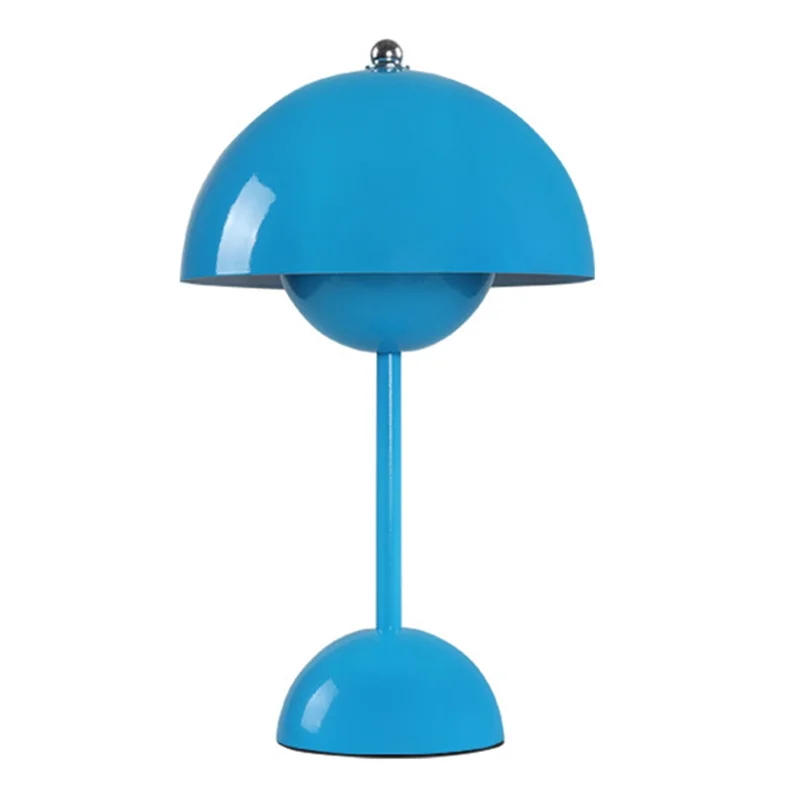 

LLCS-Top Touch Switch LED Table Lamp Rechargeable Flower Bud Mushroom Design Living Room Decor Desk Night Stand Lamp