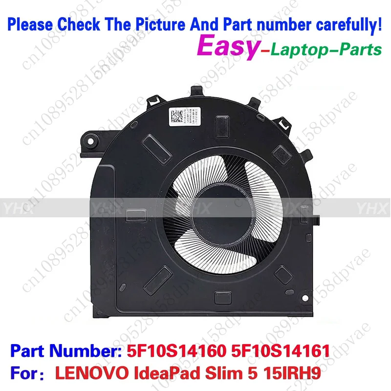 

GYX New For Lenovo IdeaPad Slim 5 15IRH9 COOLING FAN 5F10S14160 5F10S14161
