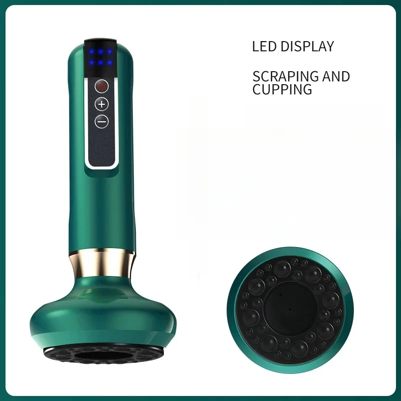 

Electric suction cup massage machine, heated and rechargeable back massager, suction cup massager with 6-speed adjustable suctio