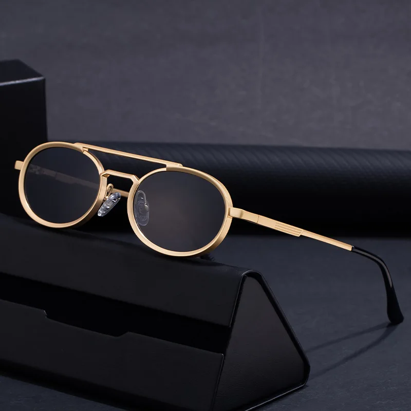 

Small Oval Metal Frame Steampunk Sunglasses for Women New Luxury Brand Vintage Shades Classic Round Punk Eyewear Gafas De Sol