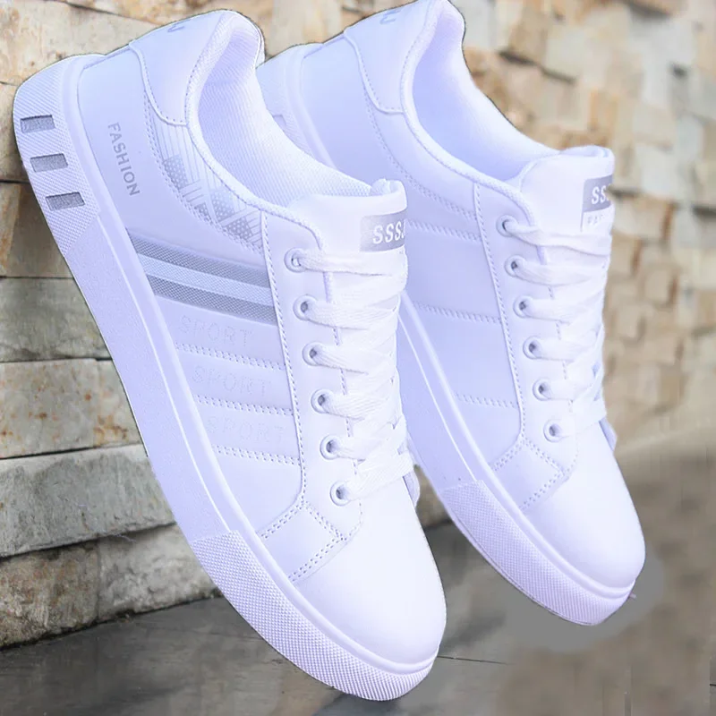 Zomer Heren Sneakers Casual Gevulkaniseerde Schoenen Lichtgewicht Ademende Platte Witte Zakelijke Schoenen Voor Heren Tenis Schoenen Tênis Masculino