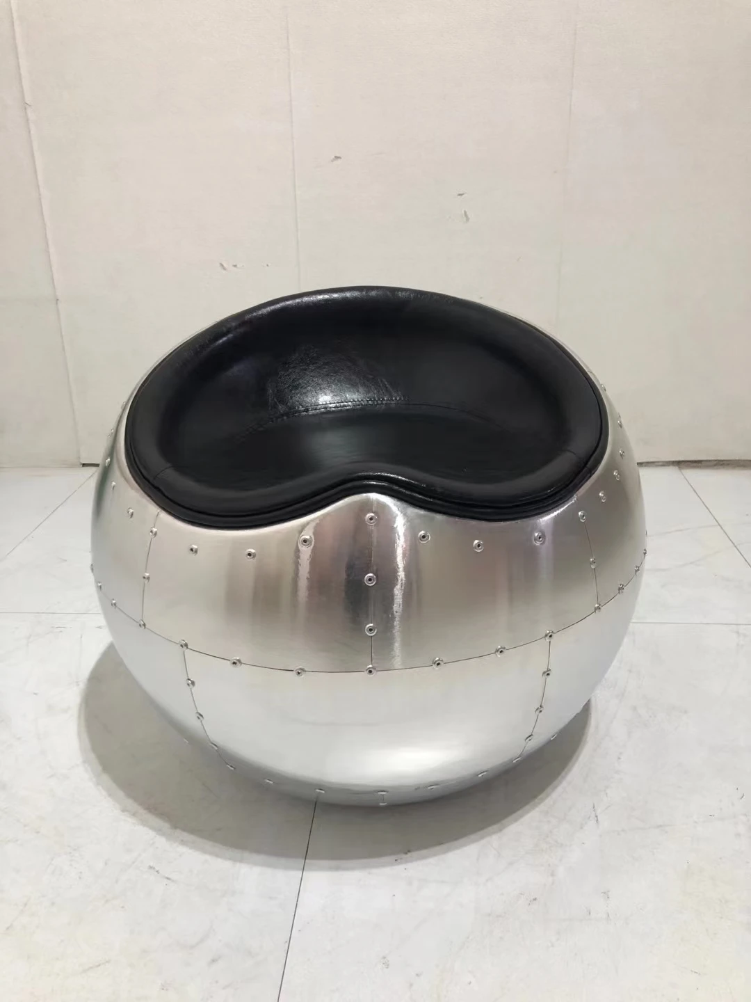 Aviation retro industrial style luxury aluminum chair loft style living room bedroom home furniture pilot stool