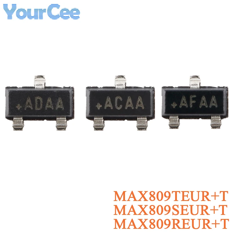 5pcs MAX809 MAX809SEUR+T MAX809TEUR MAX809REUR SOT-23 Microprocessor Reset Circuit Chip IC SMD