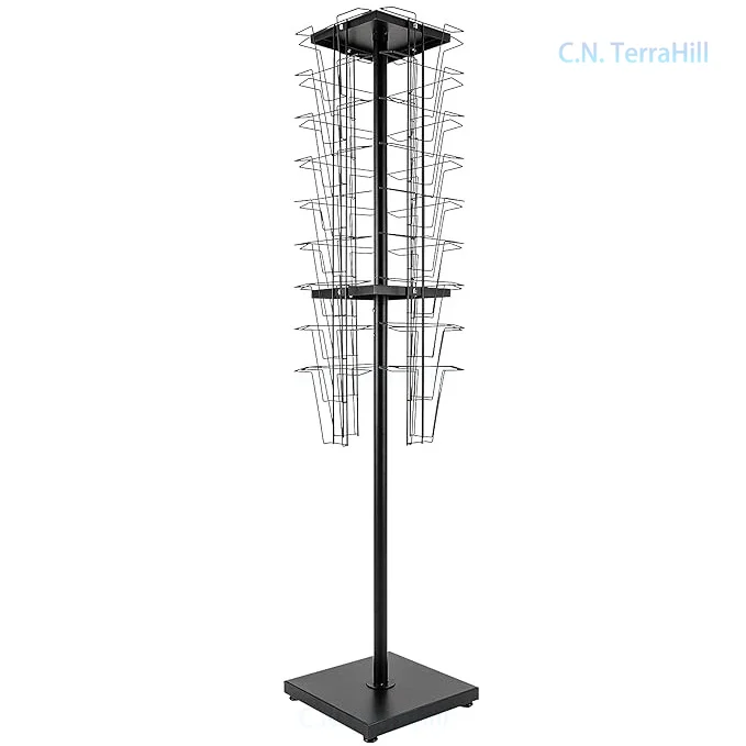 Freestanding Magazine Rack Display Stand for Brochures, Flyers, Catalogs, and Document Storage