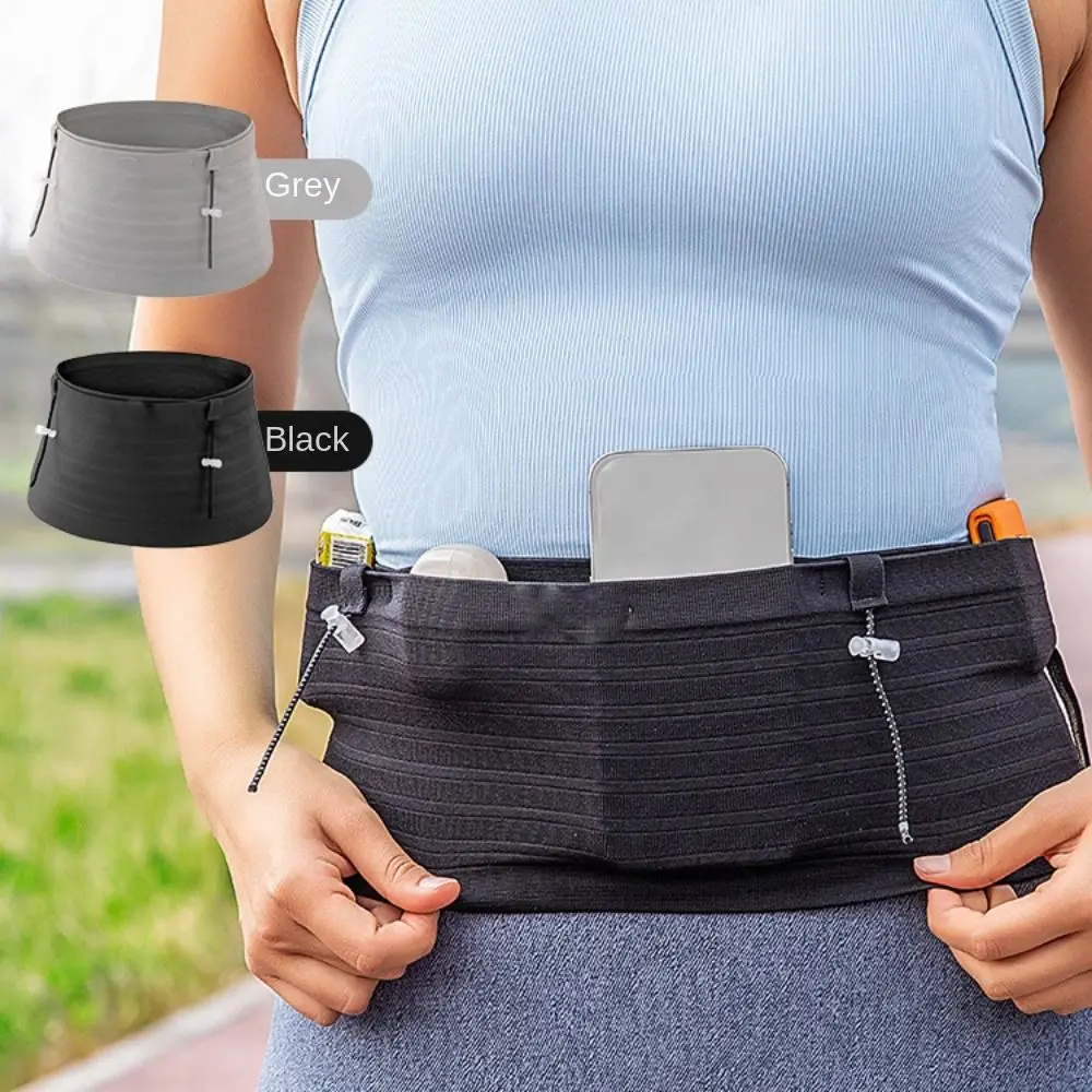 

Running Belt Invisible Waist Bag Slim Large Capacity Marathon Running Bag Multi-function Storage Sports Phone Bag Men Women