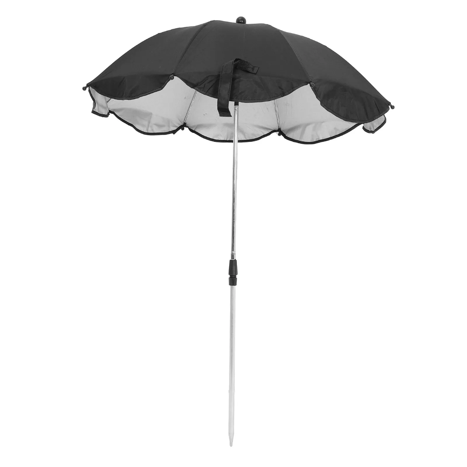 Plant Umbrella Shade Silver Coated Larger Garden Fence Umbrella Sunshade Outdoor 25.6 Inch Diameter 43.3 Inch Height Adjustable