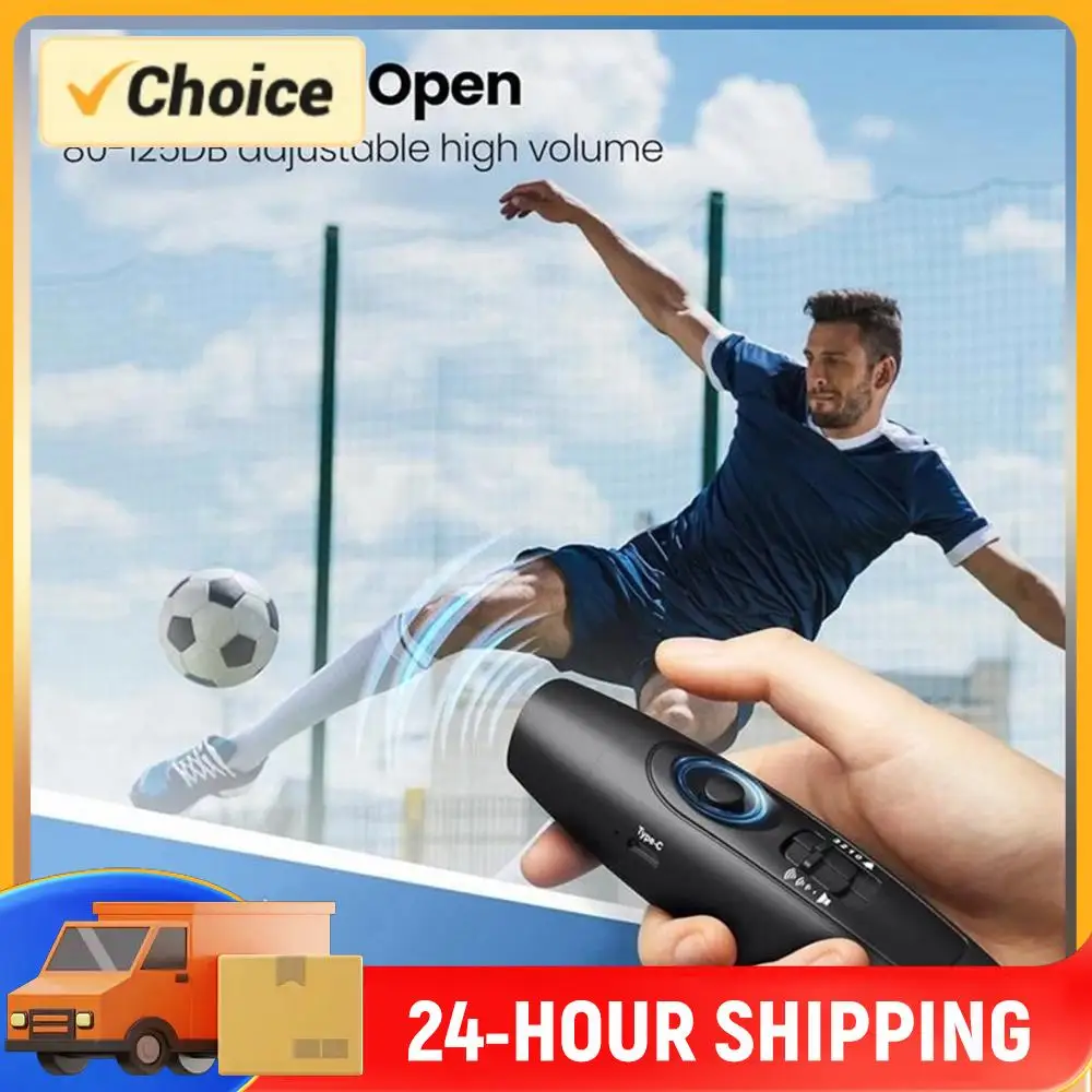 

Hand Emergency Whistle USB Rechargeable Survival Whistle 120-150dB with LED Safety Light for Outdoor Hiking Wildlife Defense