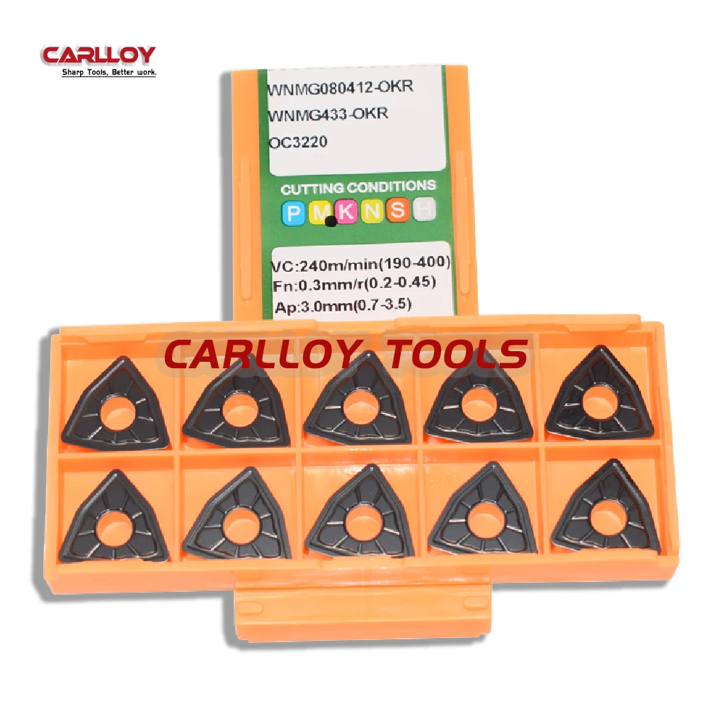 

WNMG080408-OKR WNMG080412-OKR OC3210 OC3220 Carbide Cutting Tool Plate WNMG432 WNMG433 WNMG Insert