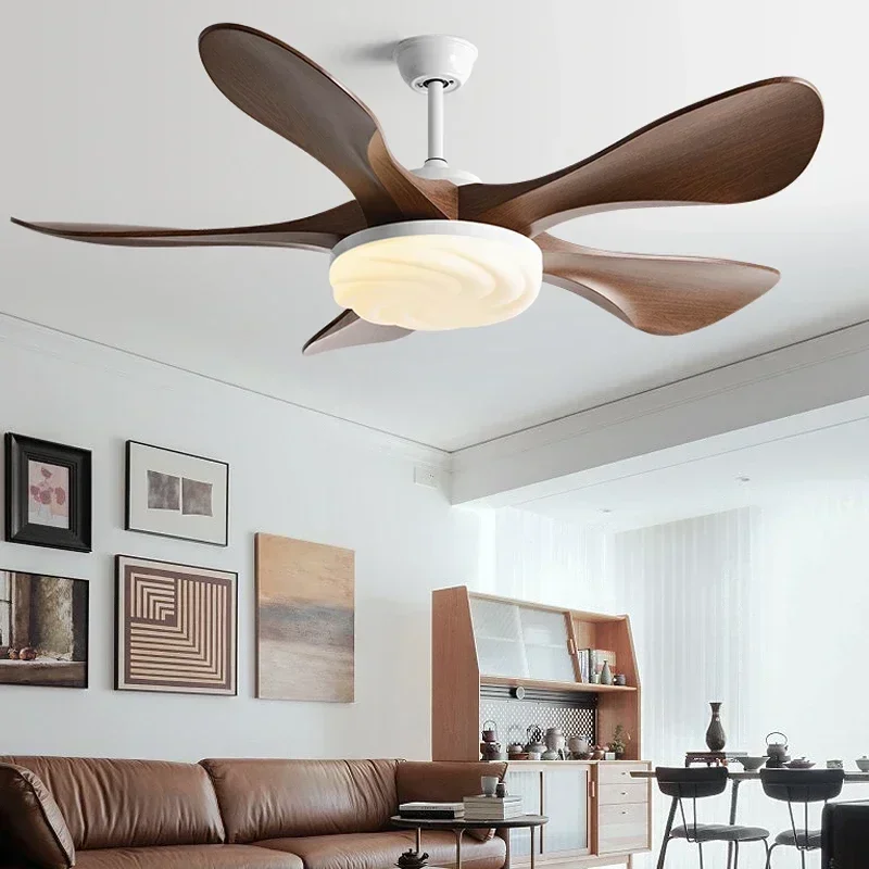 58Inch Modern 96W LED Ceiling Fan Light Strong Winds Restaurant Living Room Household Electric Fan Mute with Lamp Ceiling Fan