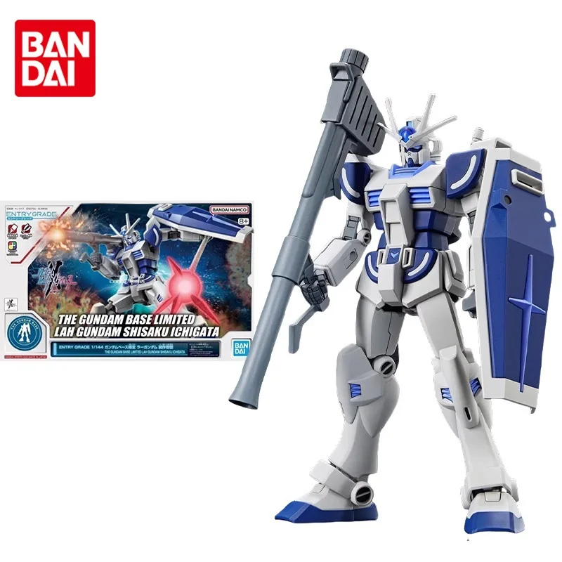 Bandai Original Gundam Model Kit Anime Figure EG 1/144 LAN GUNDAM SHISAKU ICHIGATA Action Figures Toys Gifts for Children