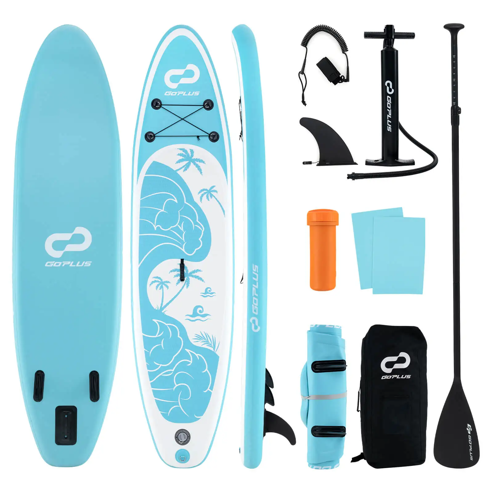 

Inflatable Stand Up Paddle Board w/ Premium SUP Accessories Including Paddle