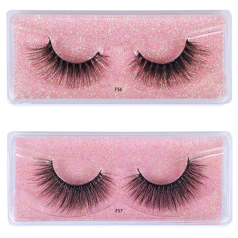 20 Pairs Natural 3D Faux Mink Lashes - Soft, Fluffy, and Thick False Eyelashes for a Natural and Glamorous Look - Eyes Makeup Se