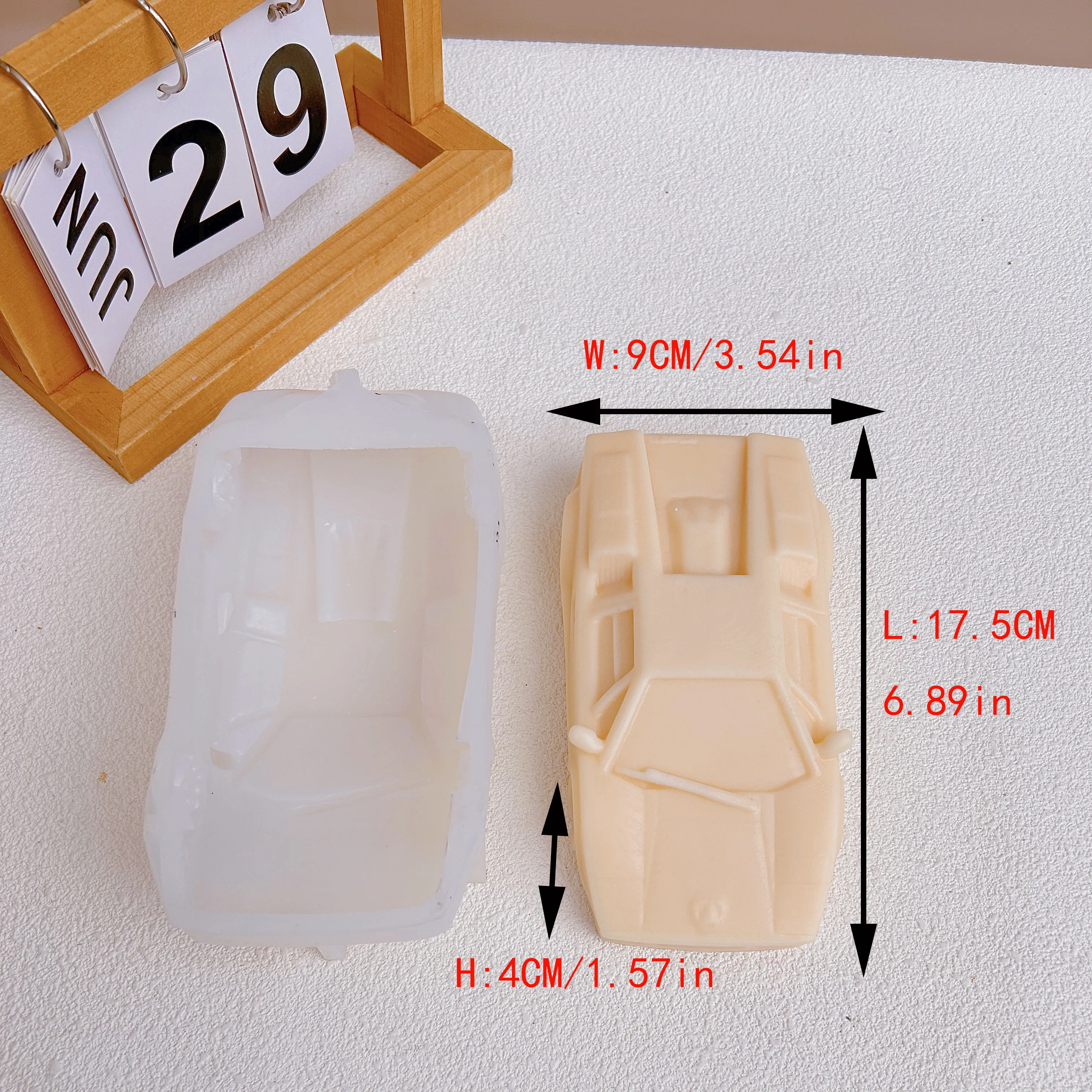 DIY Car Candle Silicone Mold 3D Car Shape Candle Mold Handmade Cake Ice Block Chocolate Soap Gypsum Home Decoration Wax Molds