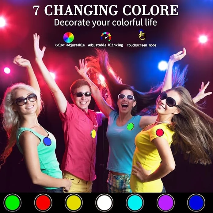 دبوس شارة بكسل معرض رقميًا، شارة شاشة IPS دبوس مغناطيسي لطيف، لعبة سايبربانك أنيمي زر شارة هدية للحفلات التنكرية