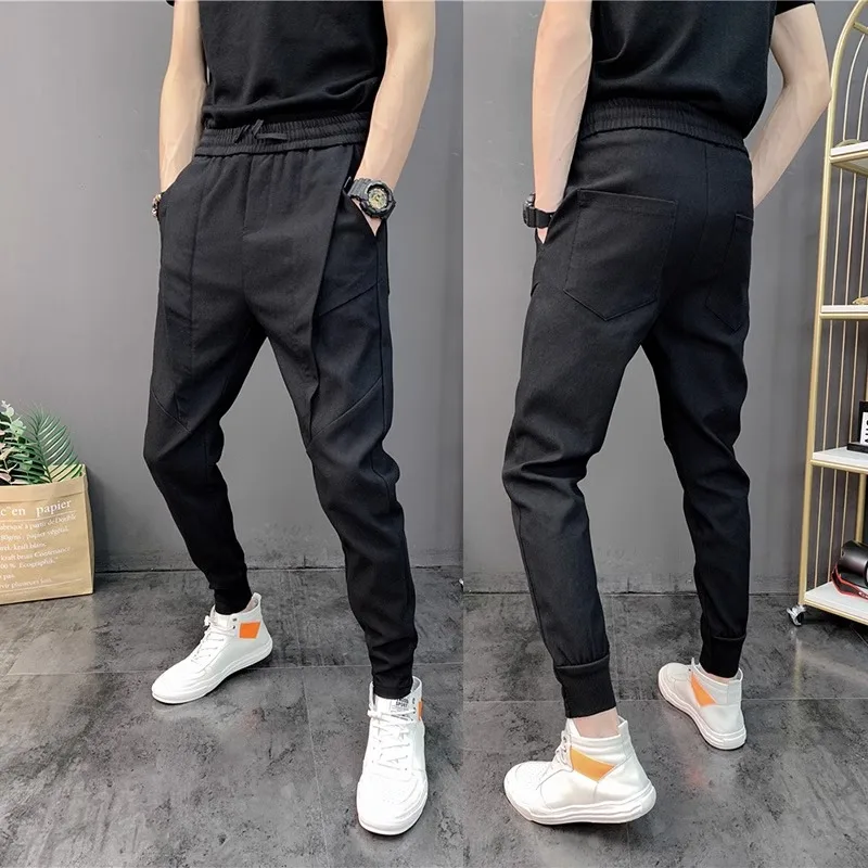 

Fall Men's Slim Fit Workwear Pants Trendy Street Sle Casual Long Trousers Korean Version Bullworld Brand Faionable And Ha...