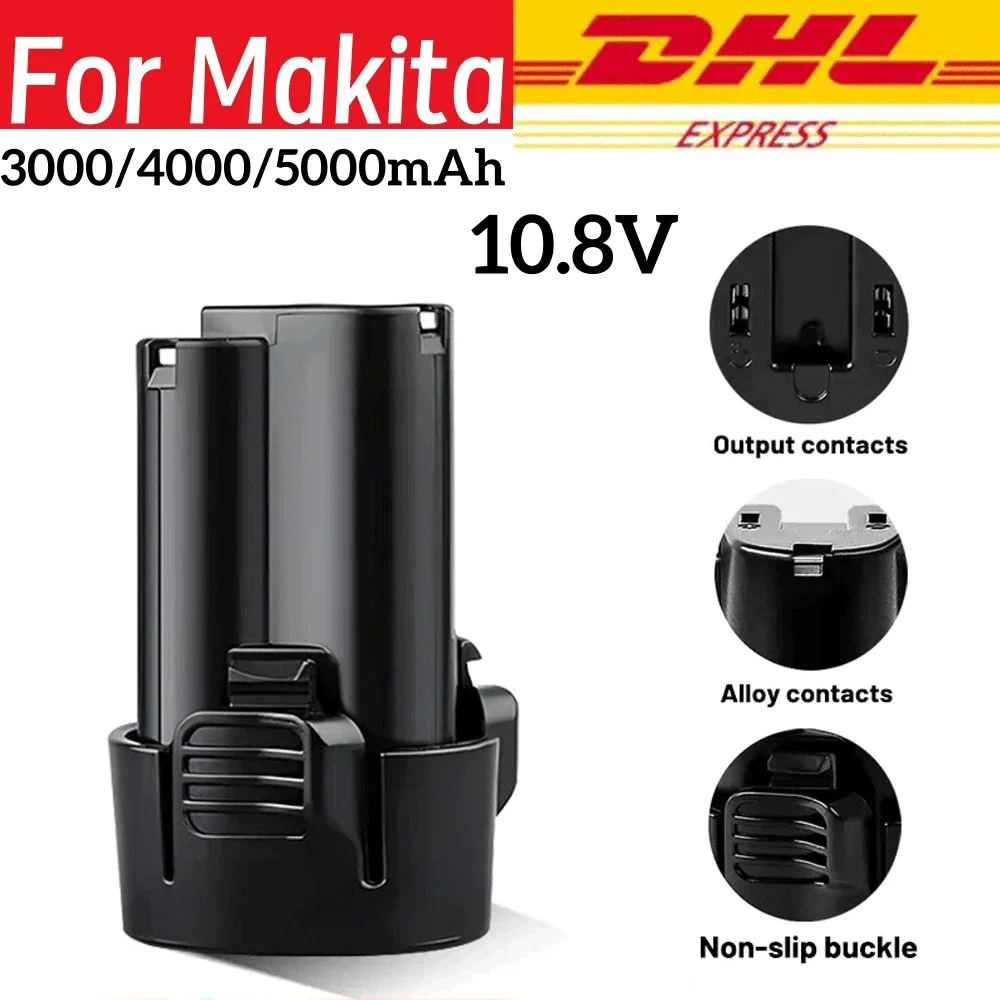 

Для Makita BL1013 BL1014 10,8 В 12 В Макс. 3000/4000/5000 мАч литиевая батарея 194551-4 TD090D TD090DW LCT203W LCT204 194550-6 DF030D
